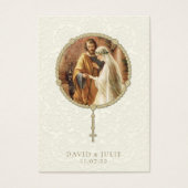 伝統的カソリッ結婚クの聖札 (正面)