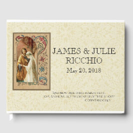 伝統的カソリッ結婚クの賛美ヴァージンマリア ゲストブック