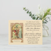 伝統的カトリックヴィンテージ宗結婚教派 招待状 (スタンド正面)