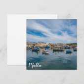 伝統的カラフル魚釣り船 (正面/裏面)