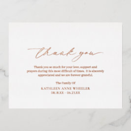 伝統的クラシックサンキューカード 箔招待状ポストカード