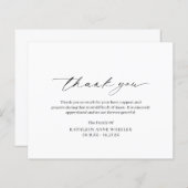 伝統的クラシック予算サンキューカード (正面/裏面)