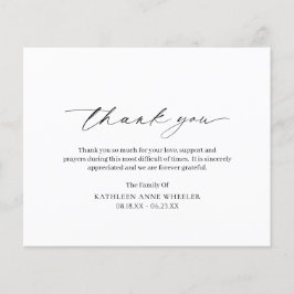 伝統的クラシック予算サンキューカード チラシ