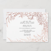 伝統的クラシック金ゴールドエレガントリース セーブザデート (裏面)