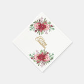 伝統的クリエレガントス スタンダードカクテルナプキン (角)