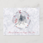 伝統的クリスマスと年賀状 シーズンポストカード (正面)