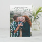 伝統的クリスマスの写真カード シーズンカード (スタンド正面)