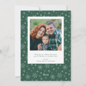 伝統的クリスマスの写真カード シーズンカード (裏面)