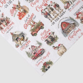 伝統的クリスマスオンザファームホリデー引用文 薄葉紙 (詳細)