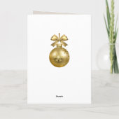 伝統的クリスマスクラシックの休日の写真フレーム カード (裏面)