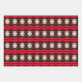 伝統的クリスマスシート紙ギフトラップ ラッピングペーパーシート (正面)