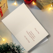 伝統的クリスマスツリーグリーティングカード サンキューカード