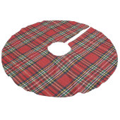 「伝統的クリスマスデザイン」 フェイクリネンツリースカート (アングル)