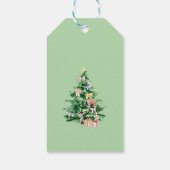 伝統的クリスマスプレゼントラベル ギフトタグ (裏面)