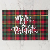 伝統的クリスマスメリーのプレイド ペーパーパッド (正面)