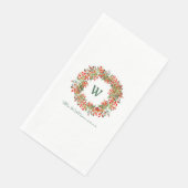 伝統的クリスマスリースモノグラムネームホリデイ (コーナー)