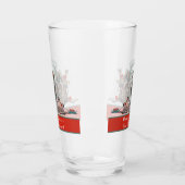 伝統的クリスマスヴィンテージサンタクロースホリデイ タンブラーグラス (左)