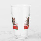 伝統的クリスマスヴィンテージサンタクロースホリデイ タンブラーグラス (右)