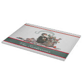 伝統的クリスマスヴィンテージサンタファミリー名 カッティングボード (角)