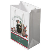 伝統的クリスマスヴィンテージサンタファミリー名 ミディアムペーパーバッグ (正面アングル)