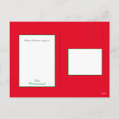 伝統的クリスマスヴィンテージサンタフォトホリデー シーズンポストカード (裏面)