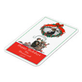 伝統的クリスマスヴィンテージサンタフォトホリデー マグネット (左側)