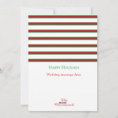 伝統的クリスマスヴィンテージサンタ写真 シーズンカード (裏面)