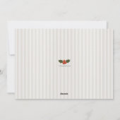 伝統的クリスマス写真ホリデーカード シーズンカード (裏面)