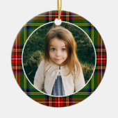 伝統的クリスマス写真 セラミックオーナメント (正面)