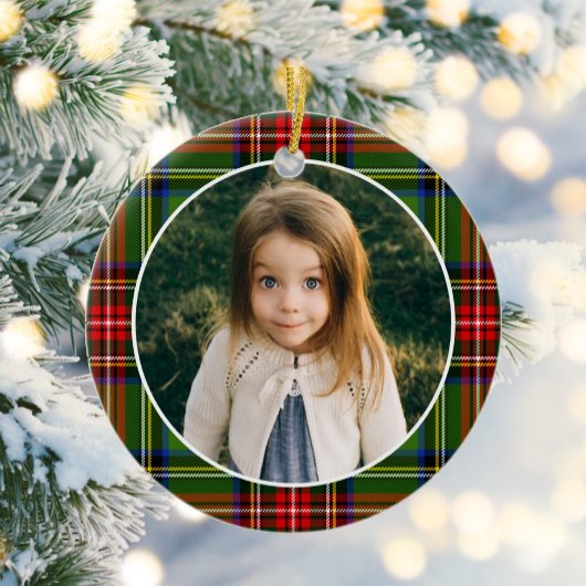 伝統的クリスマス写真 セラミックオーナメント