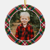 伝統的クリスマス写真 セラミックオーナメント (正面)