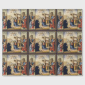 伝統的クリスマス出生絵画ズ ラッピングペーパー (フラット)