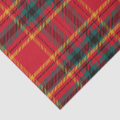 伝統的クリスマス赤と緑の格子縞 薄葉紙 (詳細)