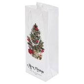 伝統的クリスマス ワインギフトバッグ (裏面アングル)