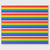 伝統的ゲイプライド国旗 ラッピングペーパー (フラット)