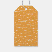 -伝統的ゴールデンオレンジのカスタマイズ可能なギフトラベル ギフトタグ (裏面)