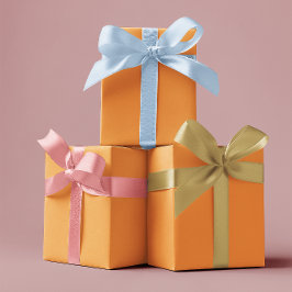 -伝統的ゴールデンオレンジのラッピング紙シート ラッピングペーパーシート