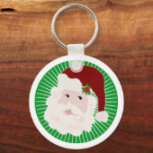 伝統的サンタクロースTシャツとギフト キーホルダー (正面)