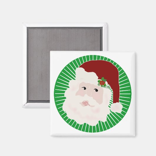 伝統的サンタクロースTシャツとギフト マグネット (正面/裏面)