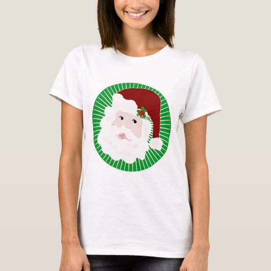 伝統的サンタクロースTシャツとギフト Tシャツ (正面)
