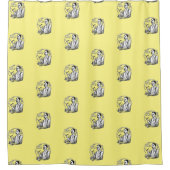 伝統的シェーバー シャワーカーテン (正面)