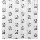 伝統的シェーバー シャワーカーテン (正面)