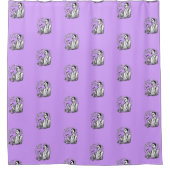 伝統的シェーバー シャワーカーテン (正面)