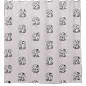 伝統的シェーバー シャワーカーテン (正面)