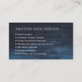 伝統的シンプルプロフェッショナルネイビーブルー 名刺 (裏面)