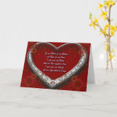 伝統的スコット結婚の誓い – 私の血 カード (黄色い花)