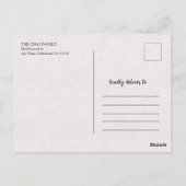 伝統的スタイル中国の旧正月うさぎ ポストカード (裏面)