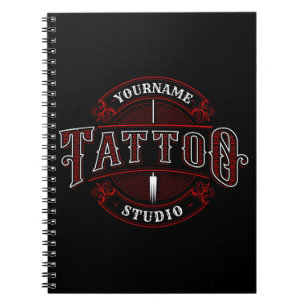 伝統的スタイルADD NAME Tattoo Studio Shop ノートブック