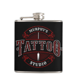 伝統的スタイルADD NAME Tattoo Studio Shop フラスク