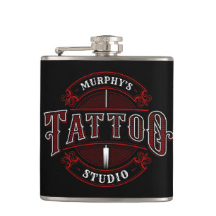 伝統的スタイルADD NAME Tattoo Studio Shop フラスク